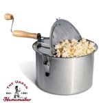 Stovetop Popcorn Popper - Stainless Steel
