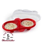 Silicone Double Egg Poacher, 2 Eggs