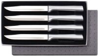 Rada Silver Handled Utility Steak Knife Set of 4