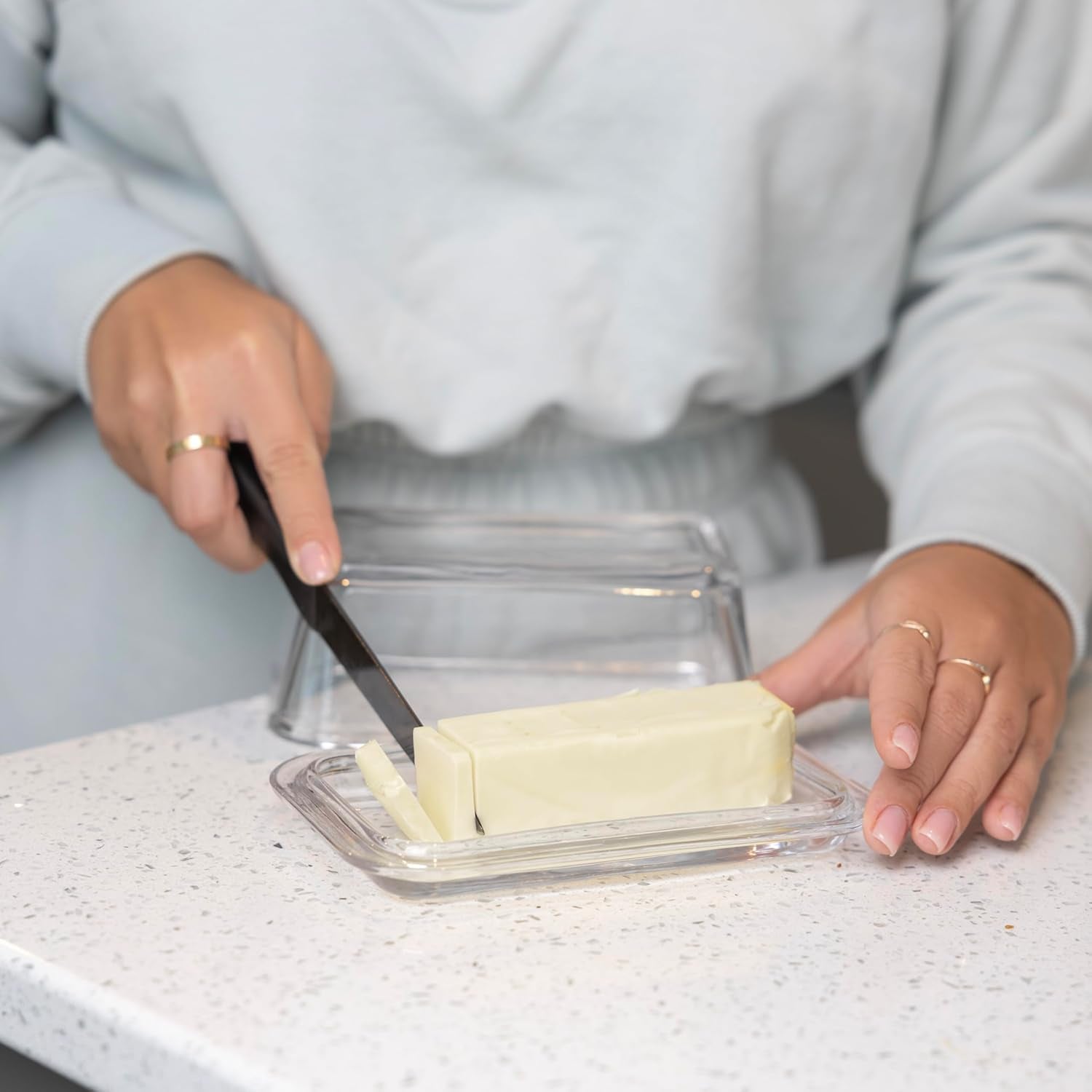 Glass Butter Dish