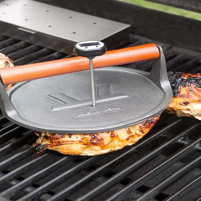 Round Cast Iron Grill Press