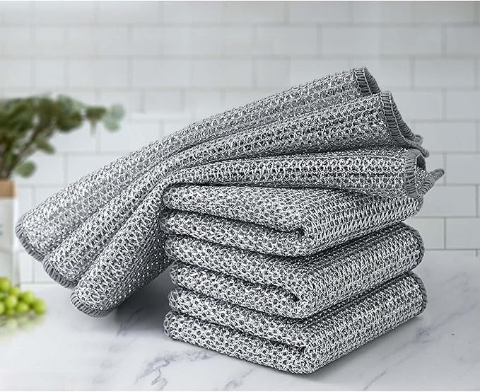 Non-Scratch Wire Cleaning Cloths 6-Pack