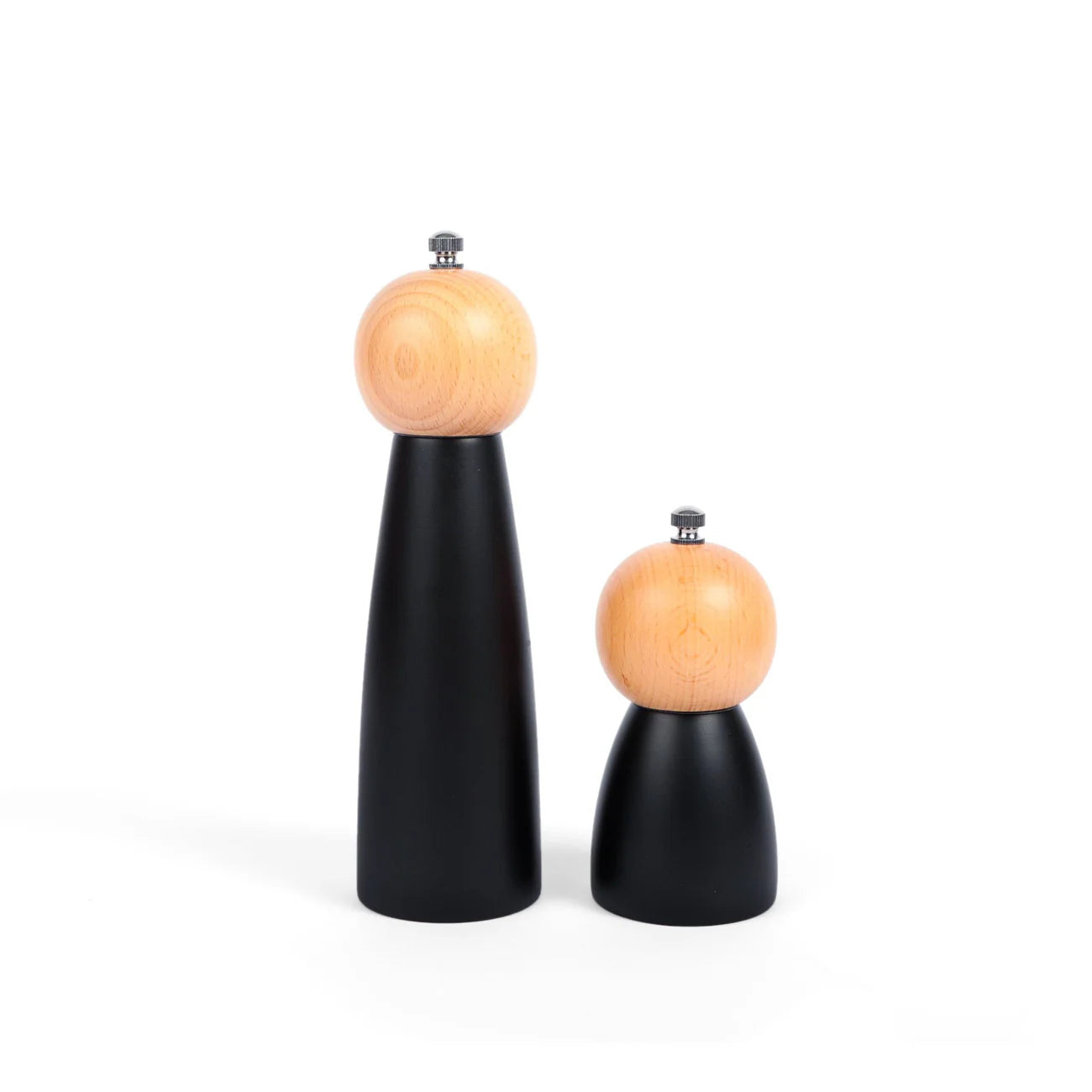 Twin Wood Pepper and Salt Grinder Set
