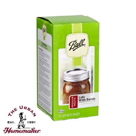 Regular Mouth Canning Lids with Bands, Ball