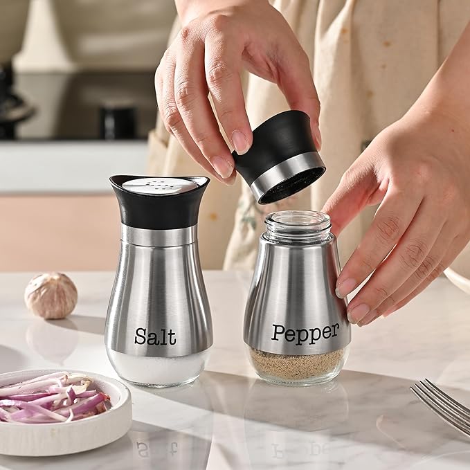Stainless Steel Salt And Pepper Shakers