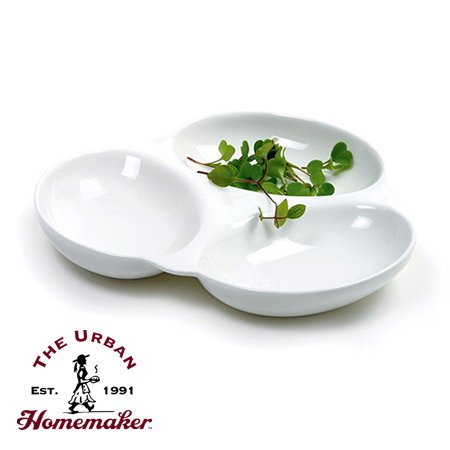 Porcelain 3 Part Dish