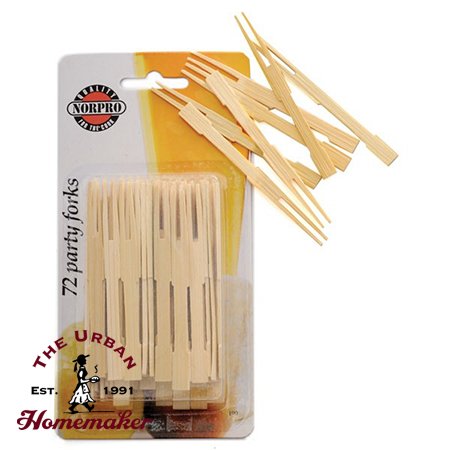Bamboo Party Forks, 72 Piece