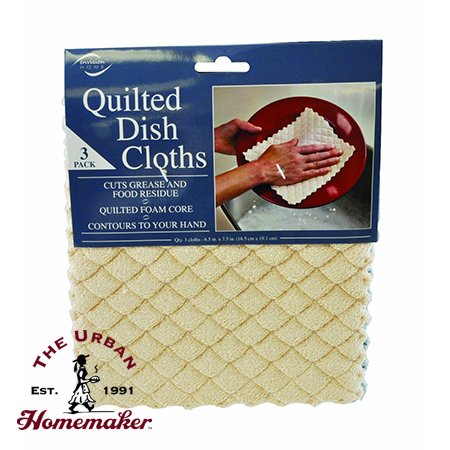 Quilted Dish Cloths, Pack of 3