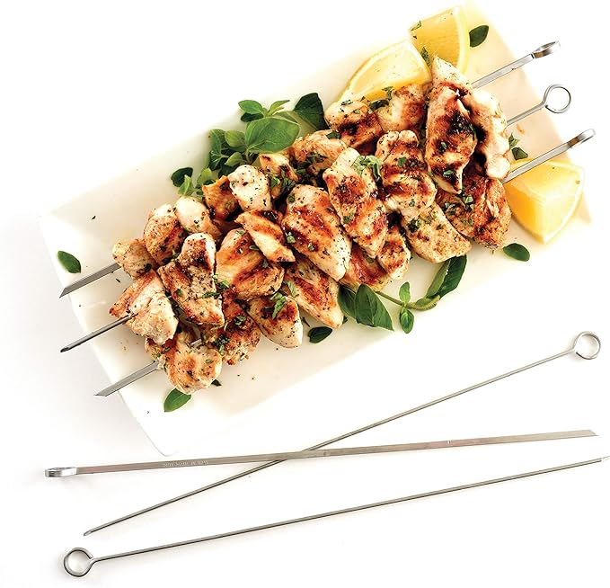 14” Stainless Steel Skewers
