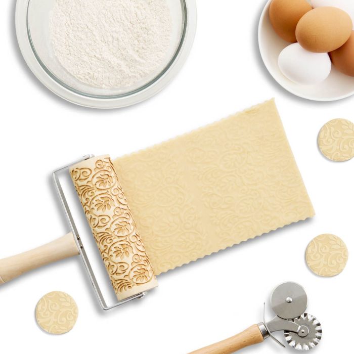 Floral Embossed Mini Rolling Pin