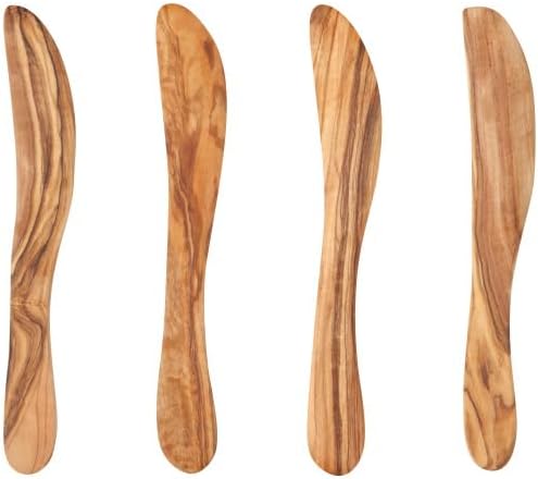 Olive Wood Spreader Utensils