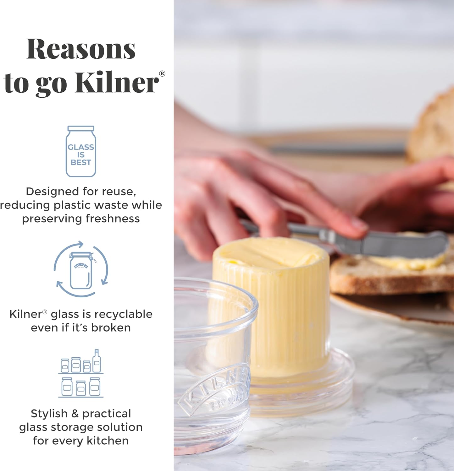 Kilner Glass Butter Crock