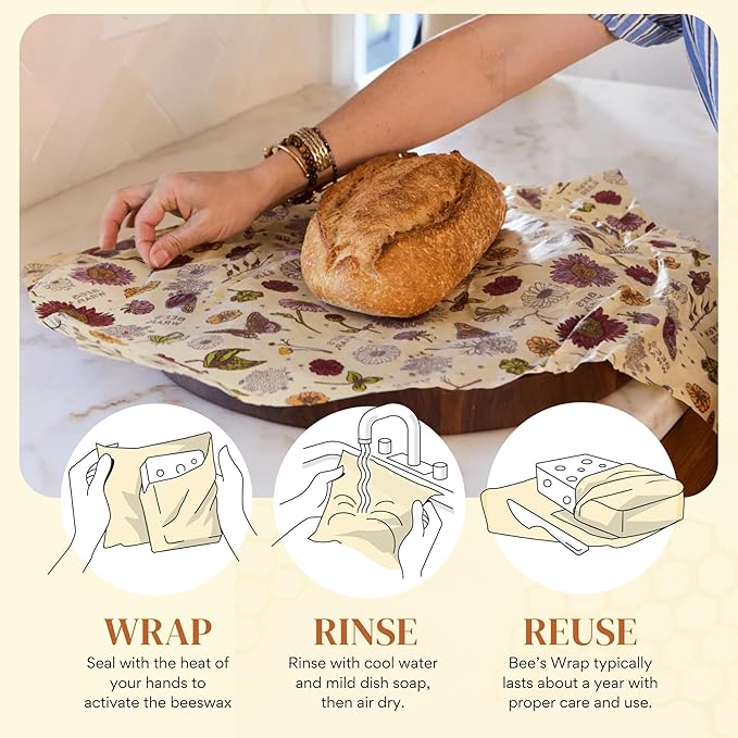 Bee’s Wrap, Meadow Magic Print
