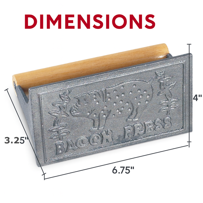 Cast Iron Bacon Press