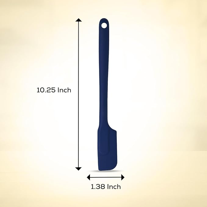 Navy Blue Silicone Slim Spatula