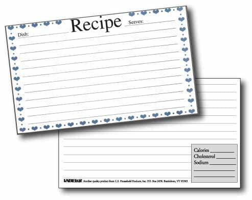 Recipe Cards and Protective Covers - Americana