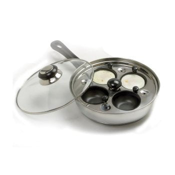 4 Egg Poacher/Skillet with Lid
