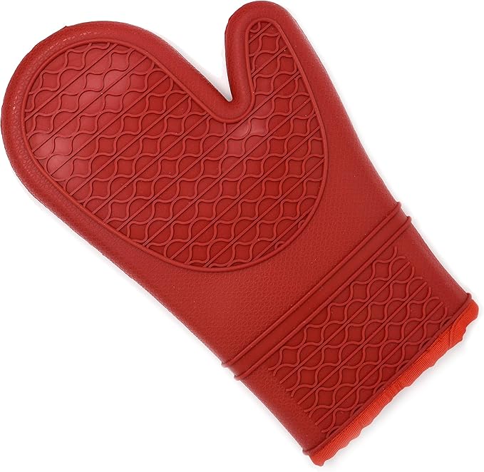 Red Silicone Oven Glove