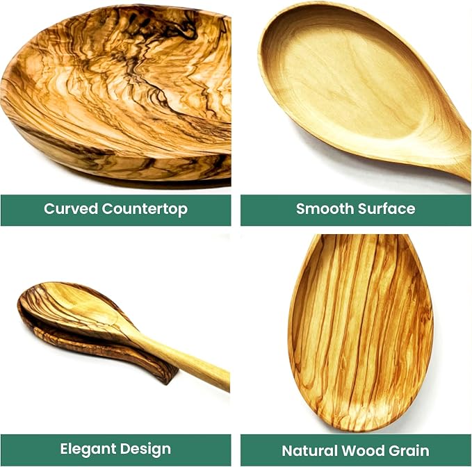 Olive Wood Spoon Rest