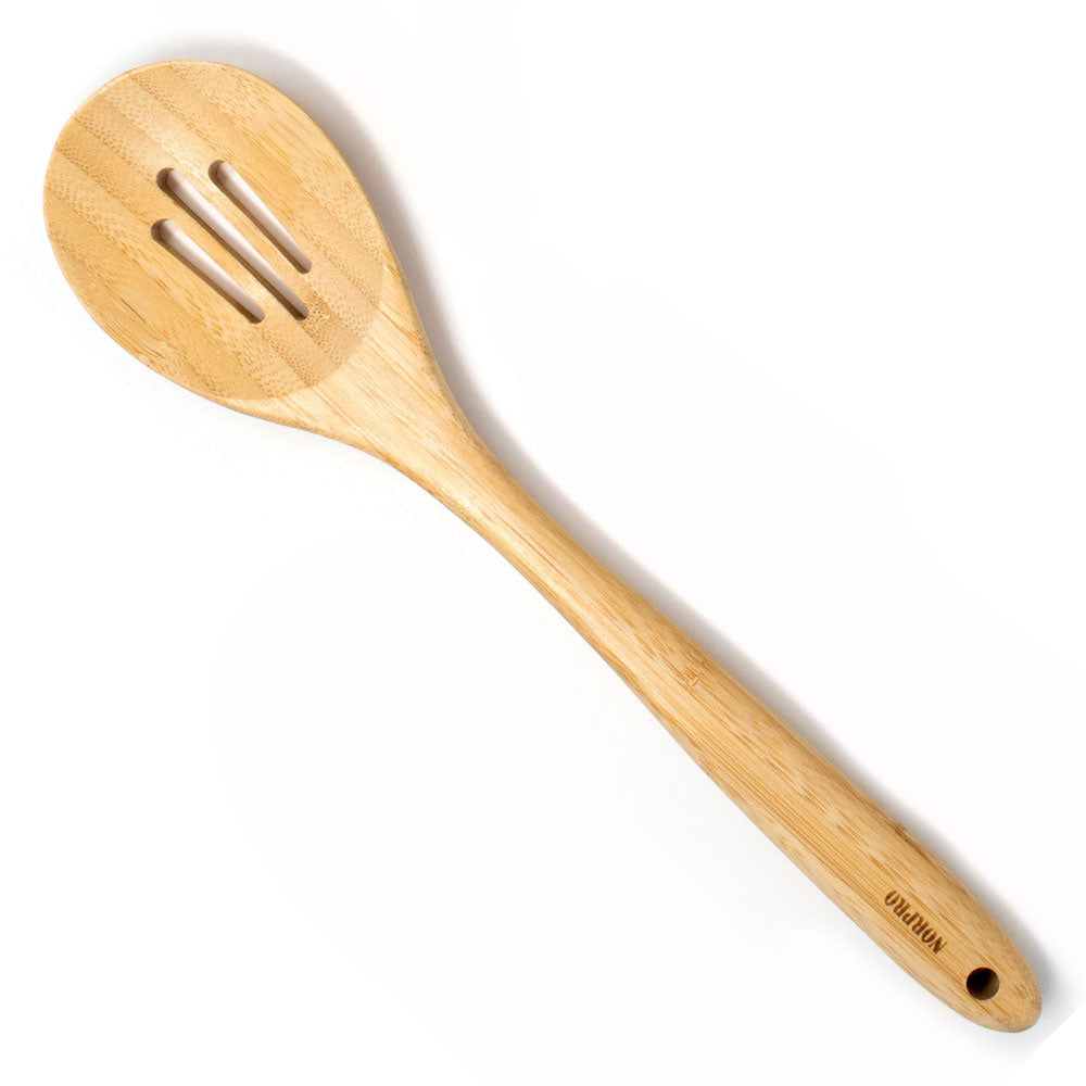 Bamboo Slotted Spoon 12"