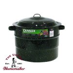 21.5 Qt Granite-Ware Jar Canner & Rack 