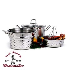 S/S Krona Steamer/Cooker, 8Qt