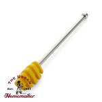Silicone Honey Dipper, S/S Handle