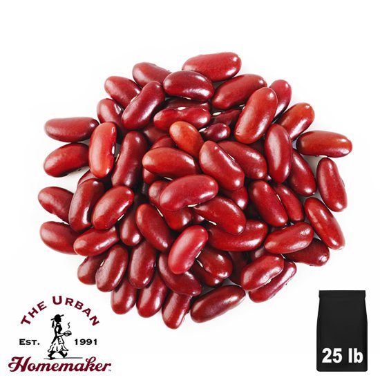 Dark Red Kidney Beans, Organic- 25 lb. Bag