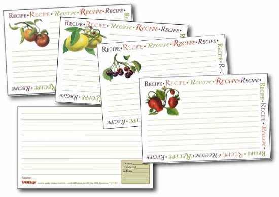 fancy recipe cards