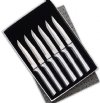 Rada Silver Handled Serrated Steak Knife Set of 6
